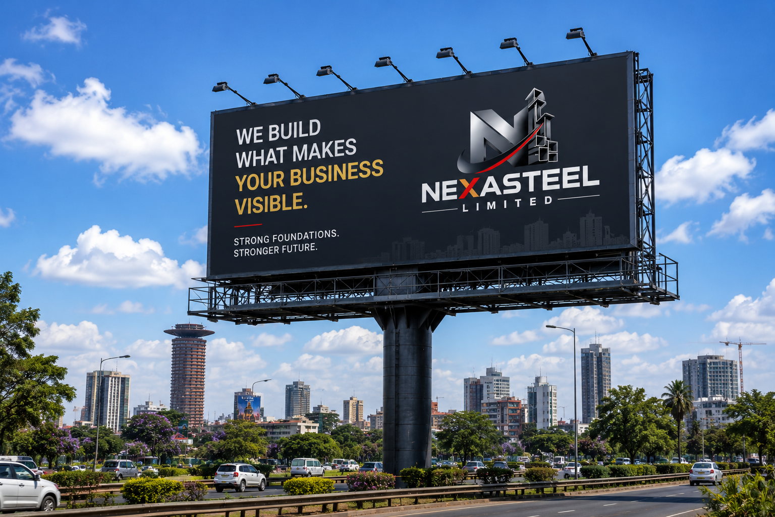 NexaSteel billboard advertising structure