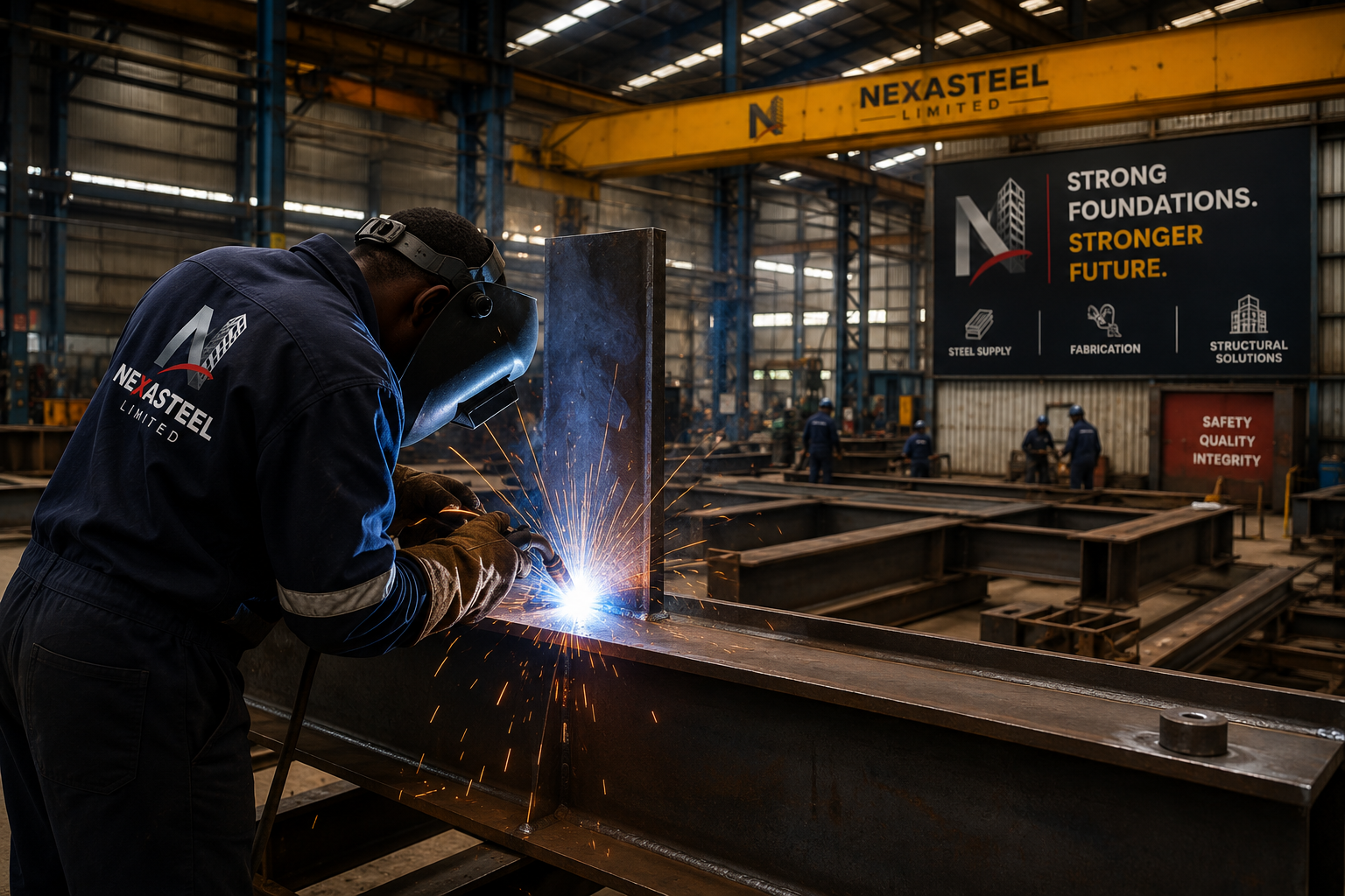 NexaSteel steel fabrication and welding workshop